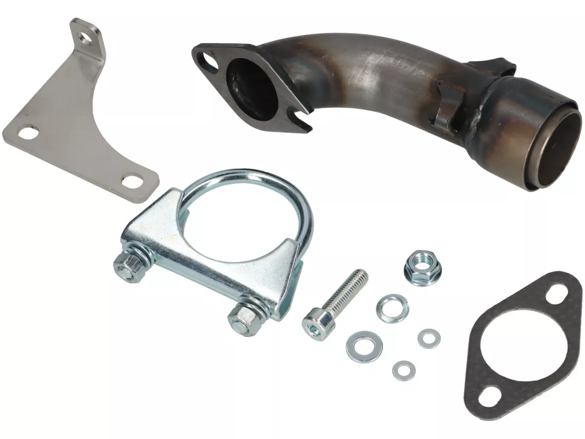 Escape -VMC SILURO SUPER SPORT- Smallframe 135-170cc - VMC GS56/58, ET6, ET7, Pinasco Zuera, Quattrini M1 56-60, M1-60B, M1l 56-60 (52-62mm stud spacing)- Vespa V50, 50N, SS50, 50 SR, V90, ET3, PV125 - pintado negro
