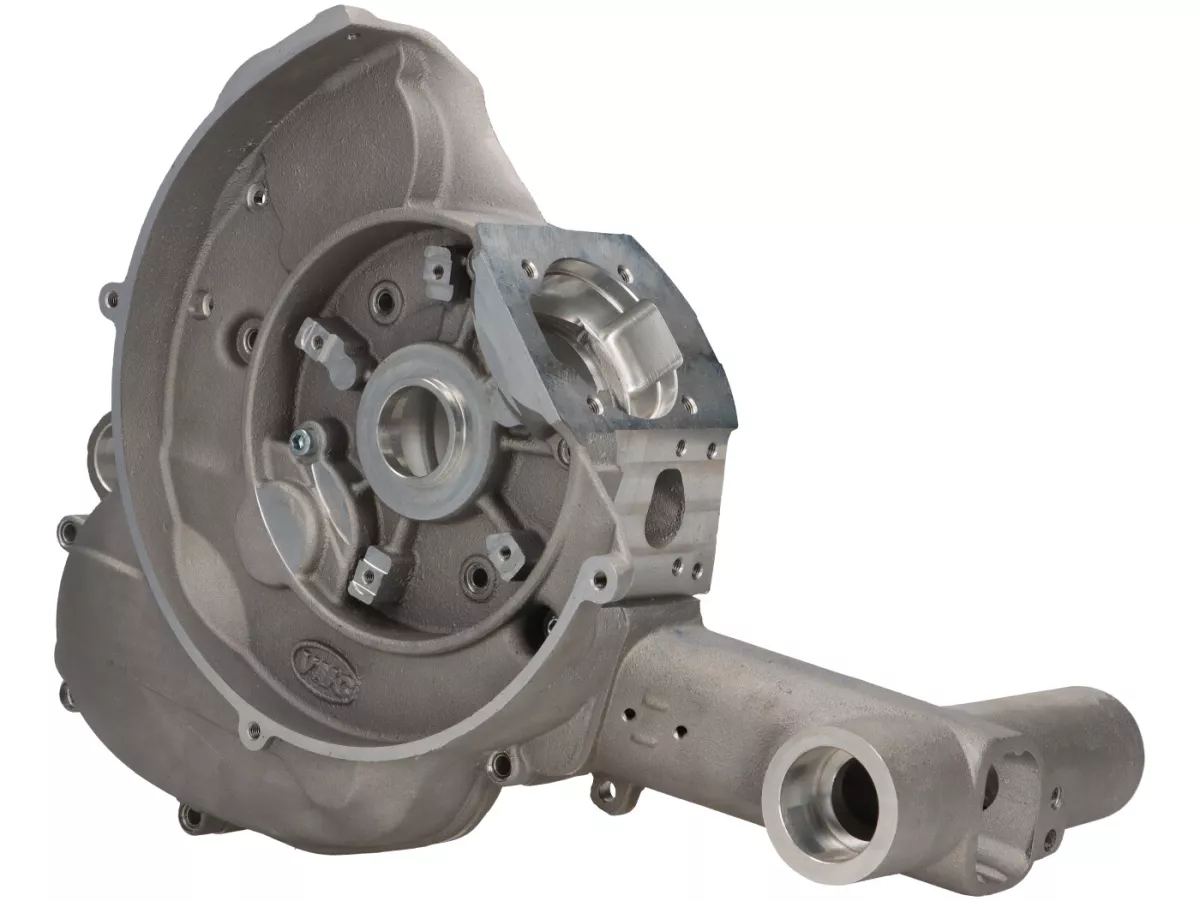 Engine casing -VMC X1 reed intake- Vespa V50, V90, PV, ET3, PK S, PK XL, Motovespa PK75 - without electric starter