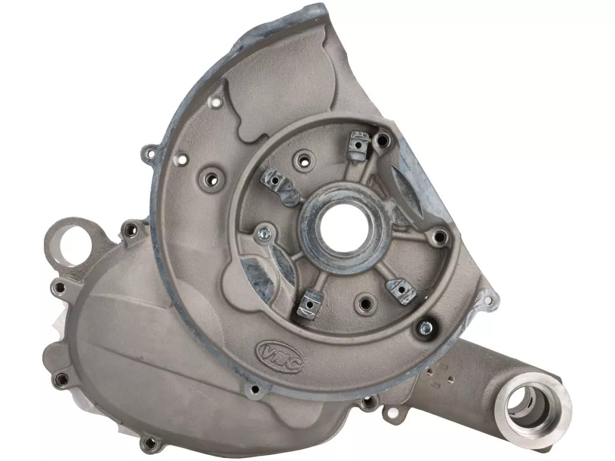 Engine casing -VMC X1 reed intake- Vespa V50, V90, PV, ET3, PK S, PK XL, Motovespa PK75 - without electric starter