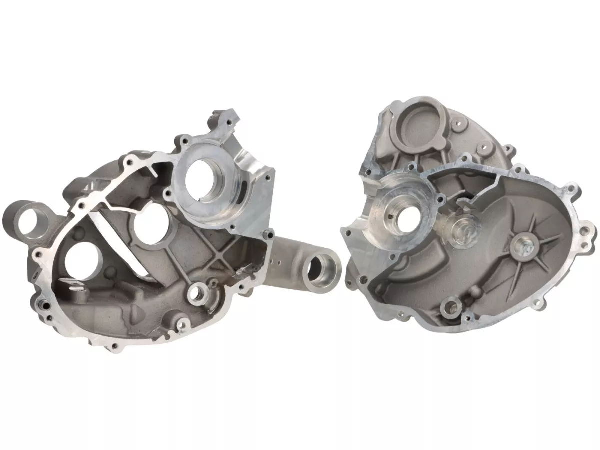 Engine casing -VMC X1 reed intake- Vespa V50, V90, PV, ET3, PK S, PK XL, Motovespa PK75 - without electric starter