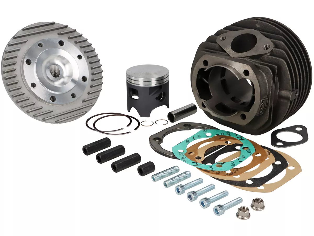 Silinder -VMC GS-R 60 / GS60-R - 144 ccm Ø60, stroke = 51mm, besi cor abu-abu - Vespa PV125, ET3, PK125