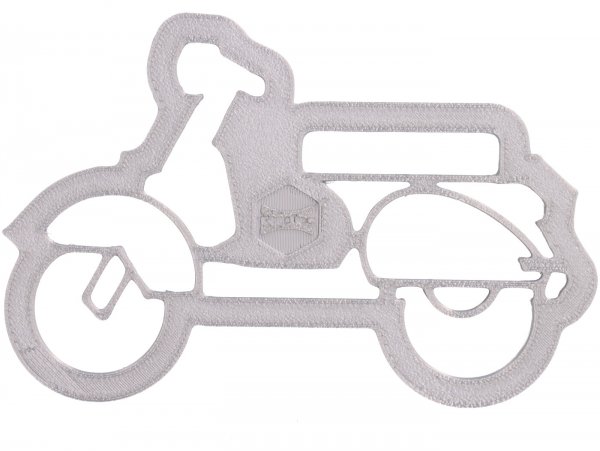 Cortapastas / cortapastas para galletas -VESPTEC- Vespa Largeframe PX scooter 12cm, plástico