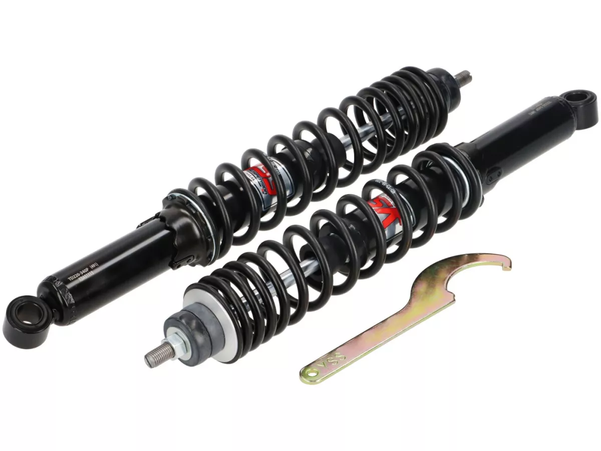 Shock absorber rear -YSS Pro-X, 340mm- Vespa GT 125-200, GTL 125-200, GTS 125-300, GTV 125-250