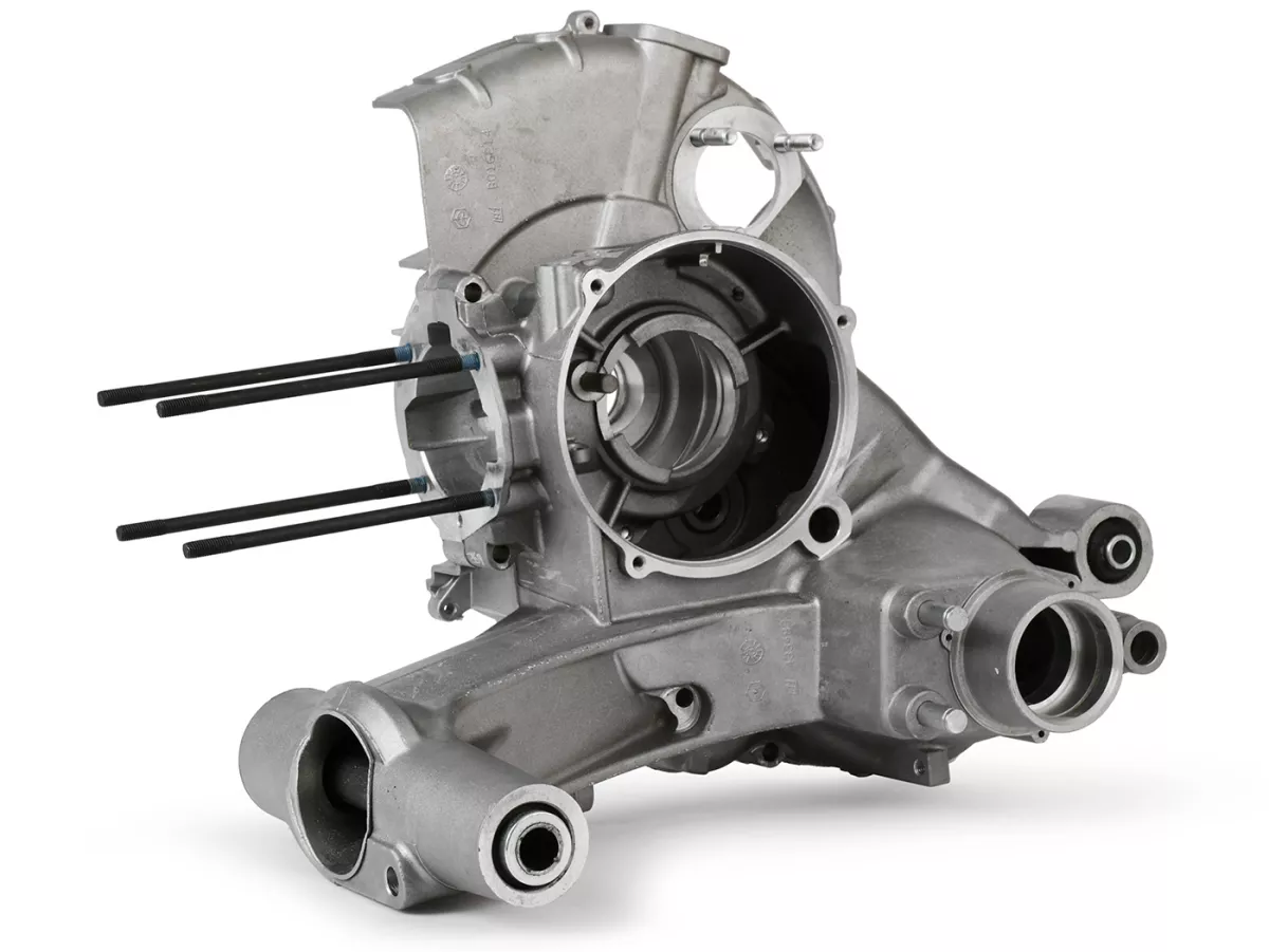 Motorgehäuse -PIAGGIO Drehschiebereinlass, Elestart, mit Getrenntschmierung- Vespa PX150 (2011) - passt auch für Vespa P125X, P150X, ​PX125E, P150E, ​Lusso, Millenium/MY