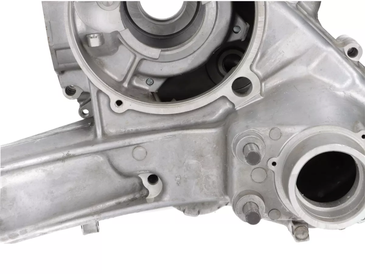 Motorgehäuse -OEM Drehschiebereinlass, Elestart, mit Getrenntschmierung- Vespa P200E, PX200, PX200E, Motovespa P200 DN, PX200 Iris, TX200