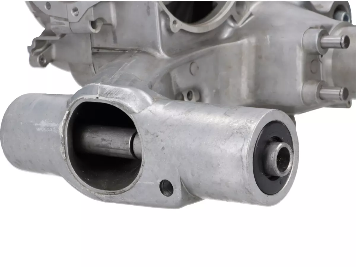 Motorgehäuse -OEM Drehschiebereinlass, Elestart, mit Getrenntschmierung- Vespa P200E, PX200, PX200E, Motovespa P200 DN, PX200 Iris, TX200