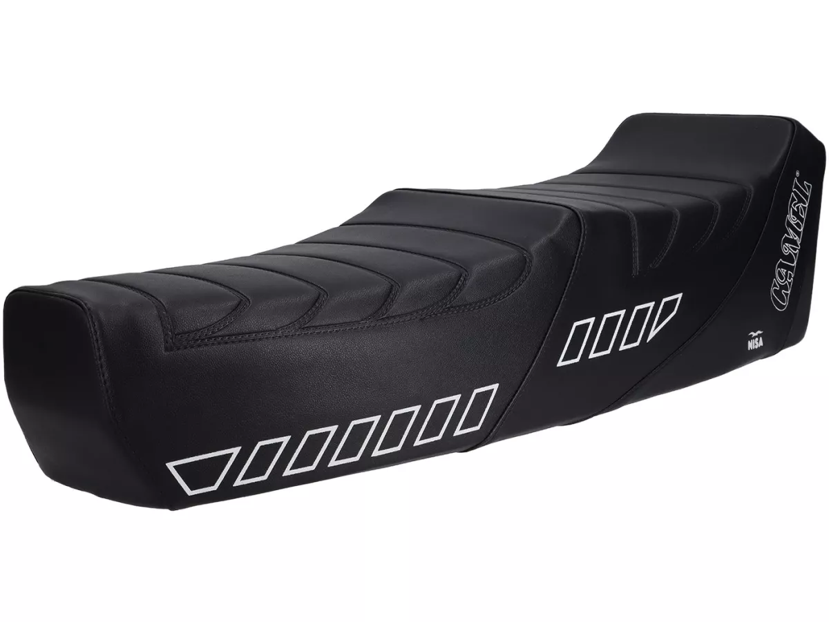 Selle à gradins -VESPA Camel- Vespa T5 (VNX5T), Motovespa T5 Sport, TX200 - avec serrure - noir