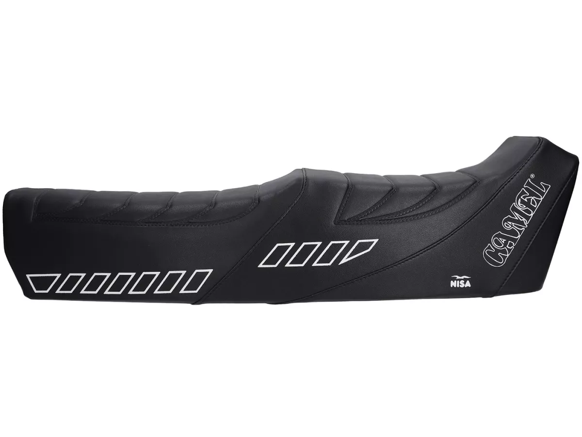 Selle à gradins -VESPA Camel- Vespa T5 (VNX5T), Motovespa T5 Sport, TX200 - avec serrure - noir