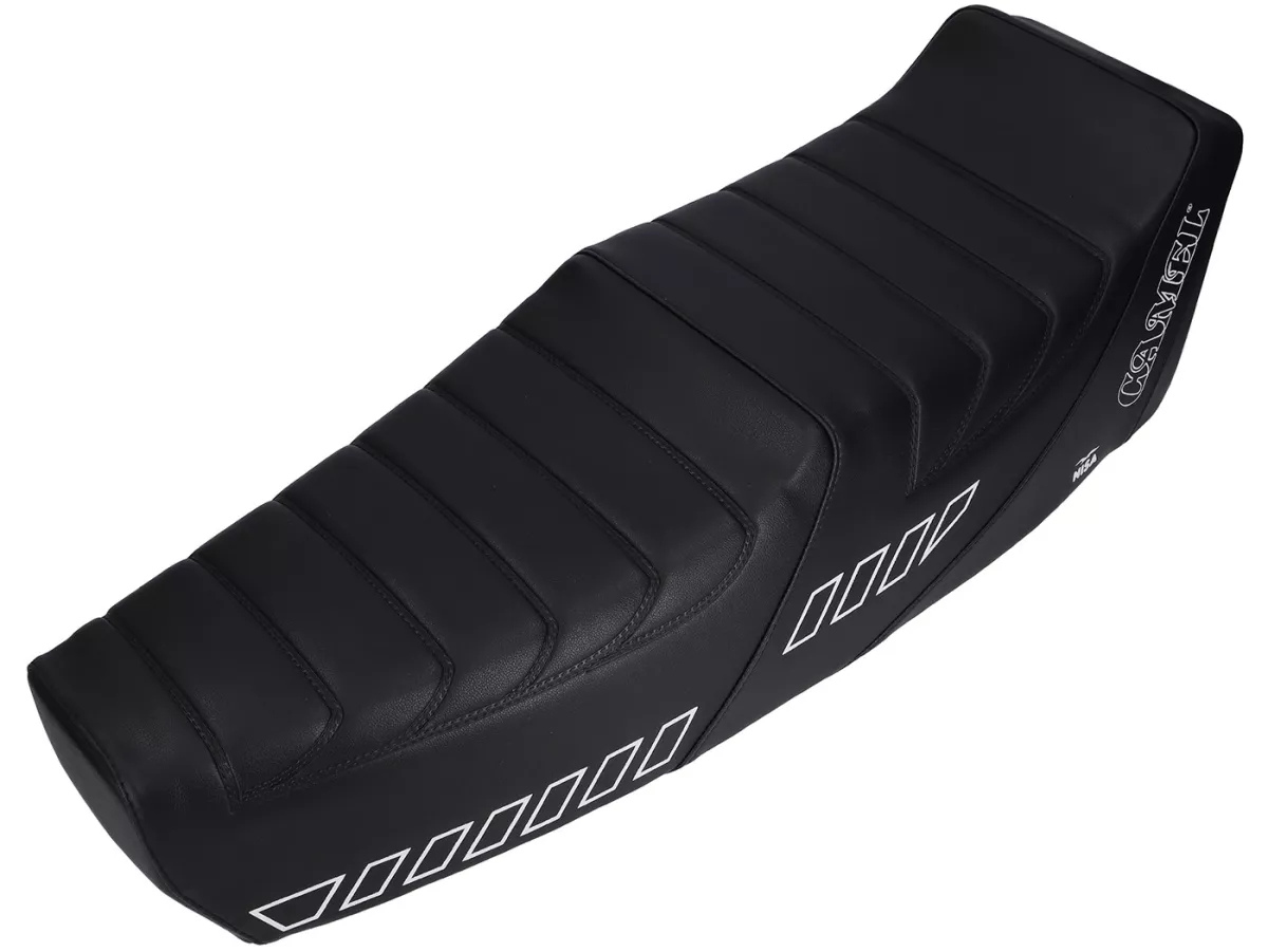 Selle à gradins -VESPA Camel- Vespa T5 (VNX5T), Motovespa T5 Sport, TX200 - avec serrure - noir