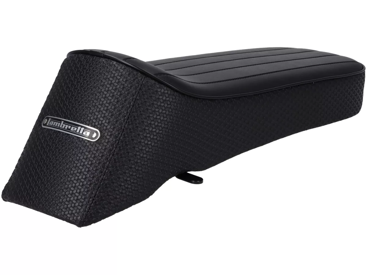 Asiento SPORTBACK -SELLERIA TREZZI- Lambretta Lui 50 C/CL, Lui 75 S/SL, Vega, Cometa - flanco en relieve
