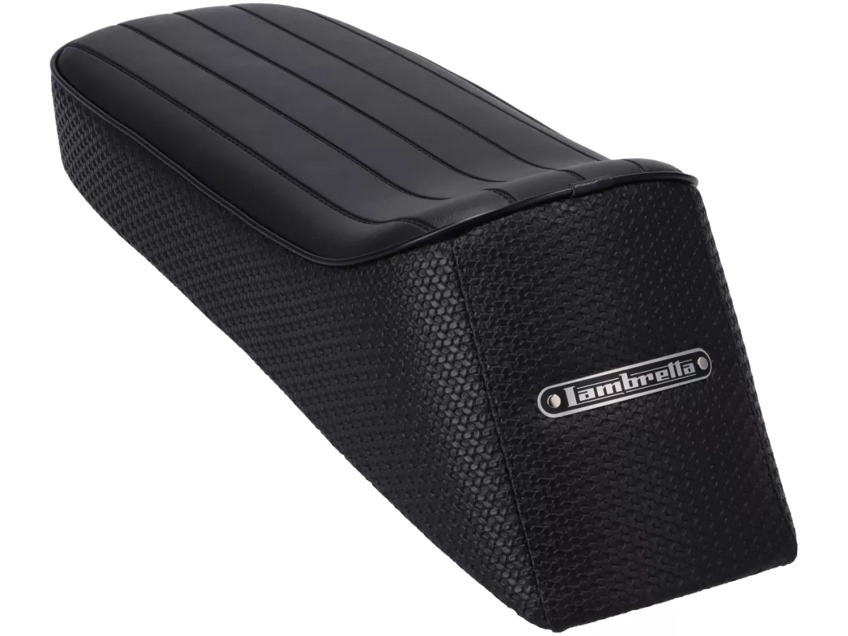 Asiento SPORTBACK -SELLERIA TREZZI- Lambretta Lui 50 C/CL, Lui 75 S/SL, Vega, Cometa - flanco en relieve