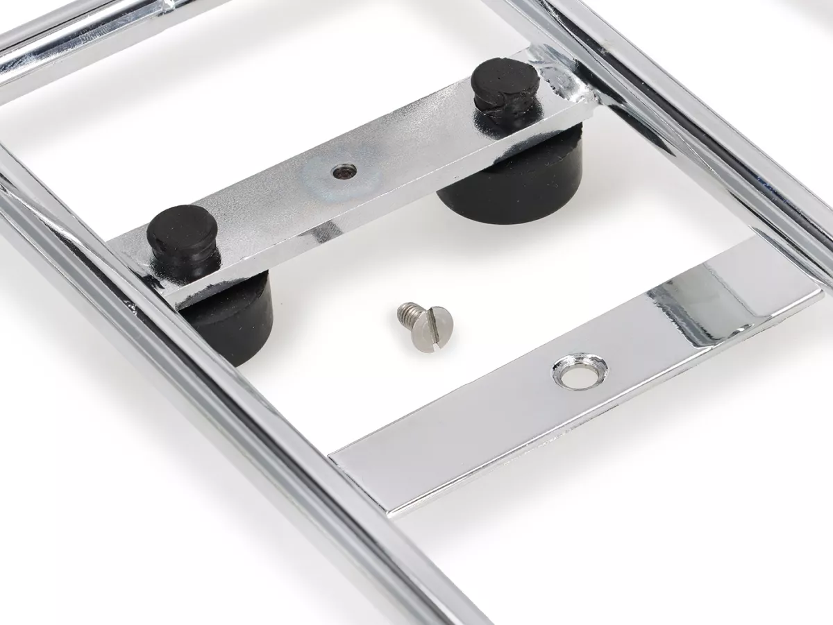 Rear luggage rack -PLC CORSE Sprint Rack- Vespa Wideframe V1-V15, V30-V33, VM, VN, VL, VB - chrome-plated