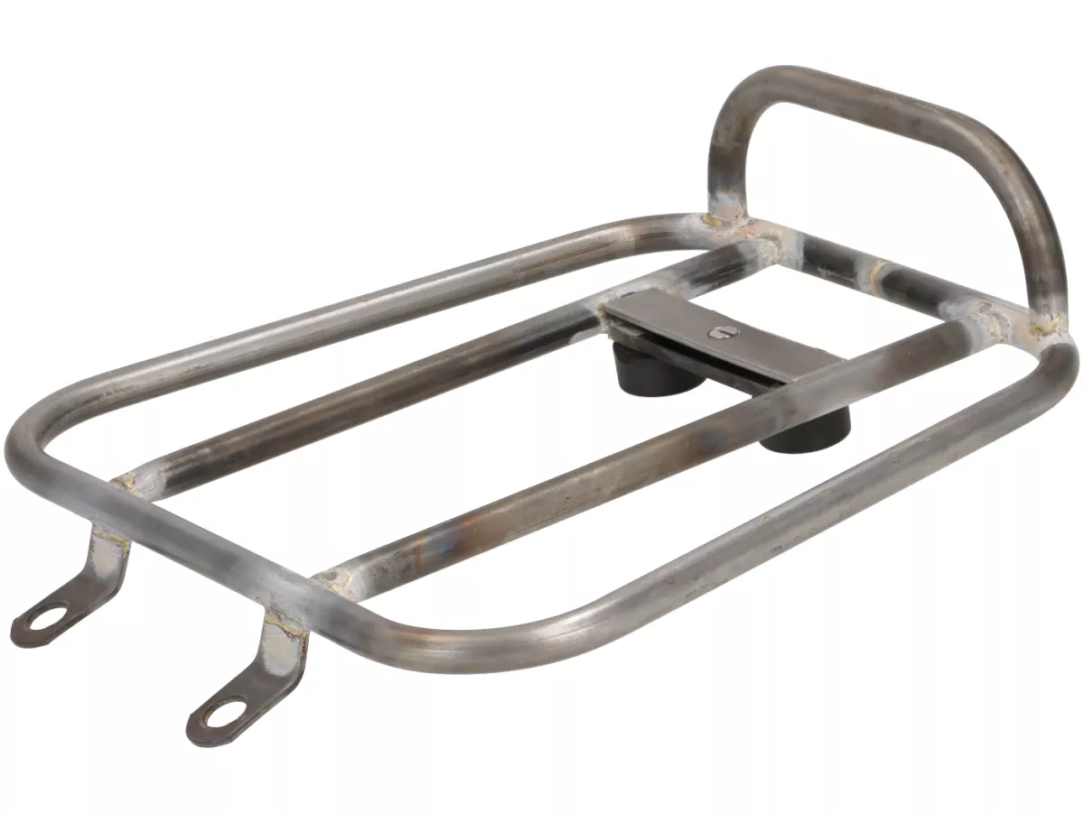 Rear luggage rack -PLC CORSE Sprint Rack- Vespa Wideframe V1-V15, V30-V33, VM, VN, VL, VB - raw style - bare metal (not protected against rust)