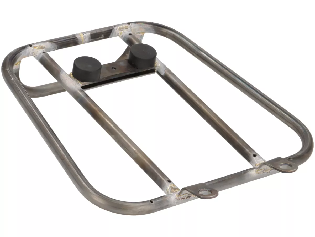 Rear luggage rack -PLC CORSE Sprint Rack- Vespa Wideframe V1-V15, V30-V33, VM, VN, VL, VB - raw style - bare metal (not protected against rust)
