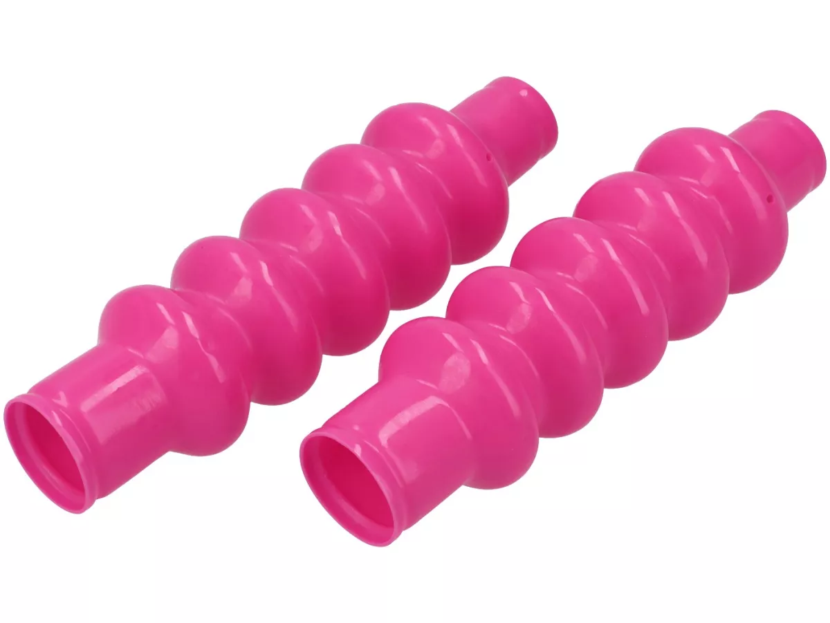 Schokdemperbalg voor-BGM PRO Gaitors- Lambretta LI, LIS, SX, TV, DL, GP - neon roze
