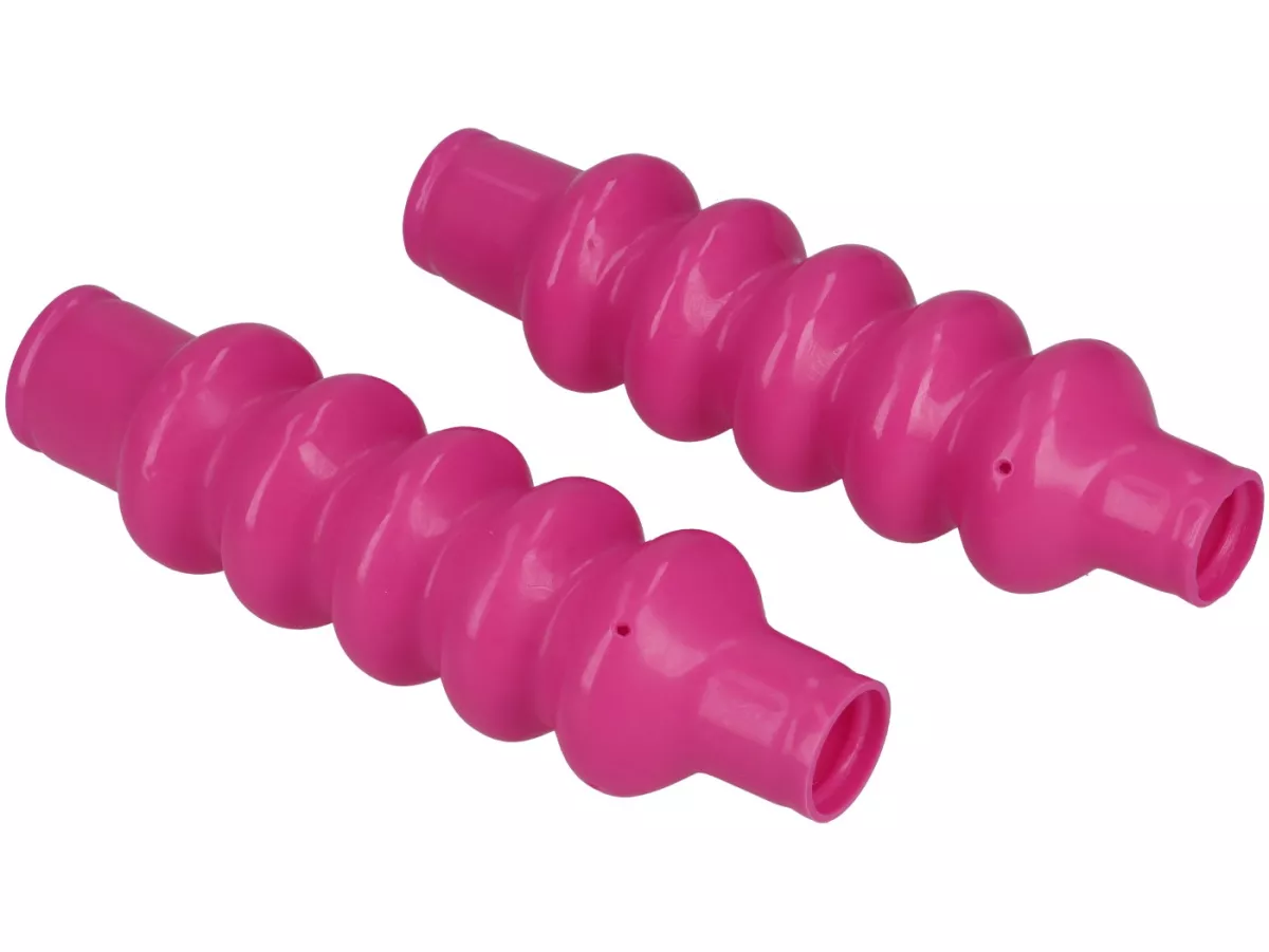 Schokdemperbalg voor-BGM PRO Gaitors- Lambretta LI, LIS, SX, TV, DL, GP - neon roze