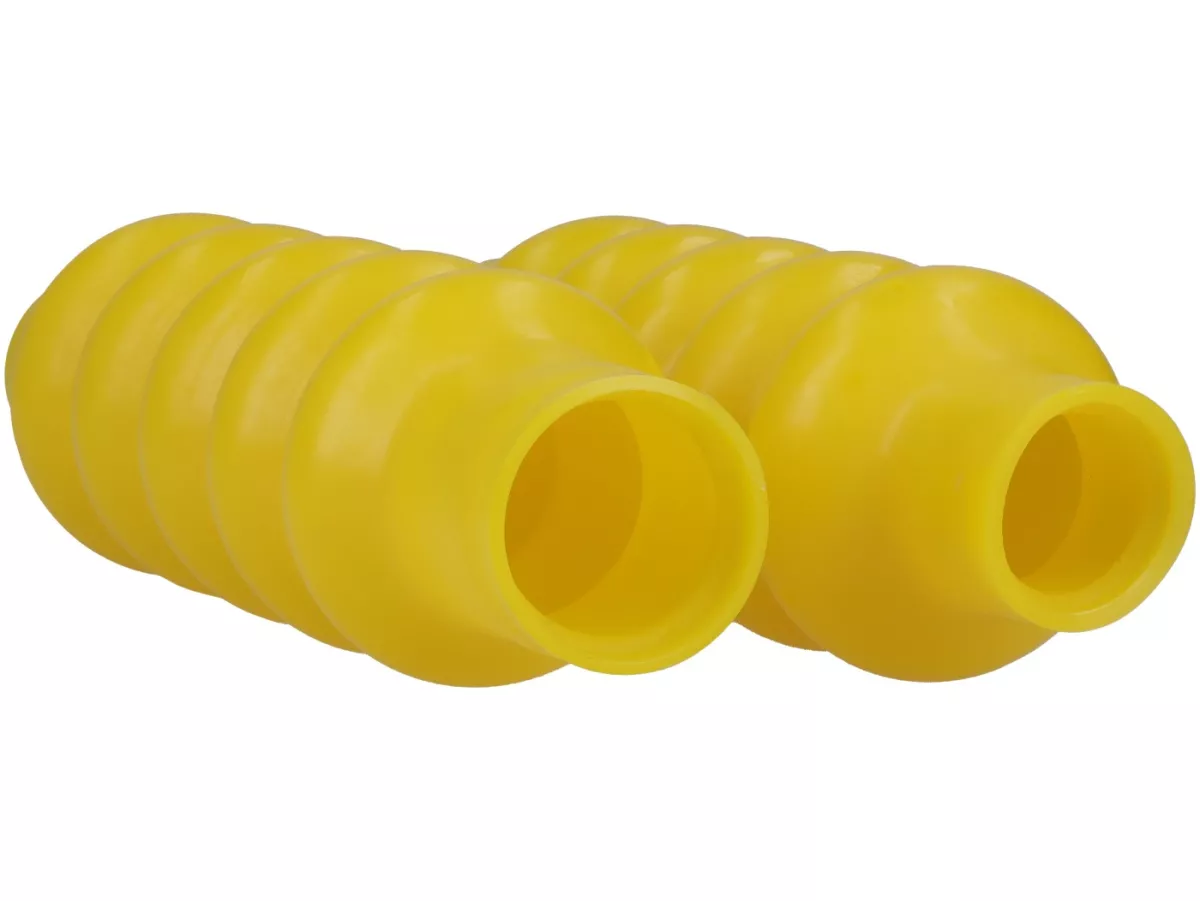 Schokdemperbalg voor-BGM PRO Gaitors- Lambretta LI, LIS, SX, TV, DL, GP - geel