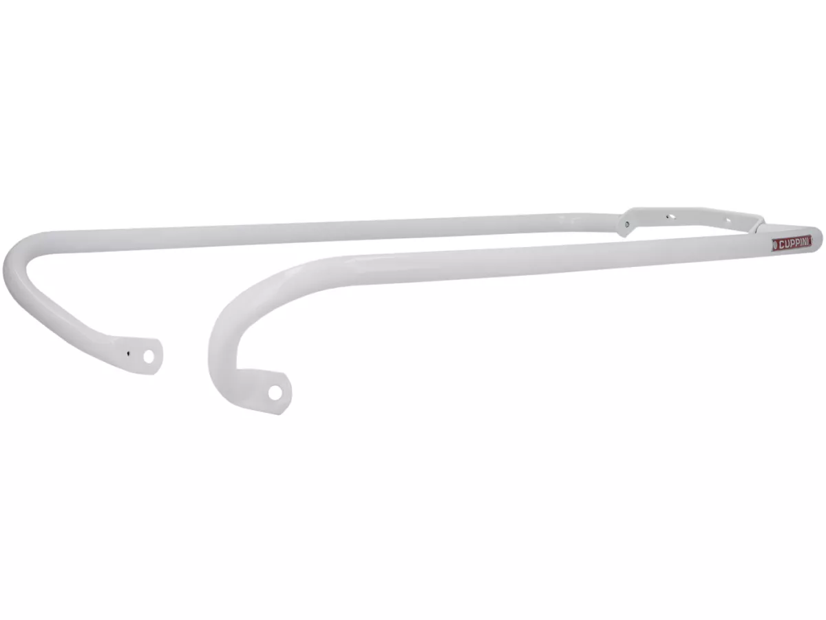 Bakre skyddsbåge -AMS CUPPINI- Vespa V50, PV125, ET3, PK 50-125 - Vit