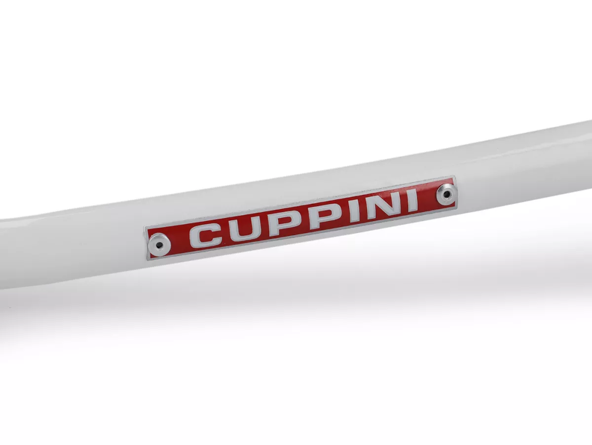 Bakre skyddsbåge -AMS CUPPINI- Vespa V50, PV125, ET3, PK 50-125 - Vit