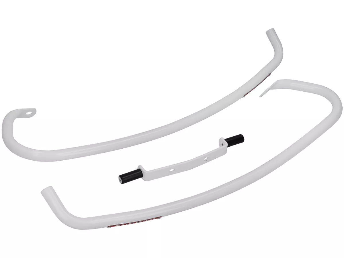 Bakre skyddsbåge -AMS CUPPINI- Vespa V50, PV125, ET3, PK 50-125 - Vit