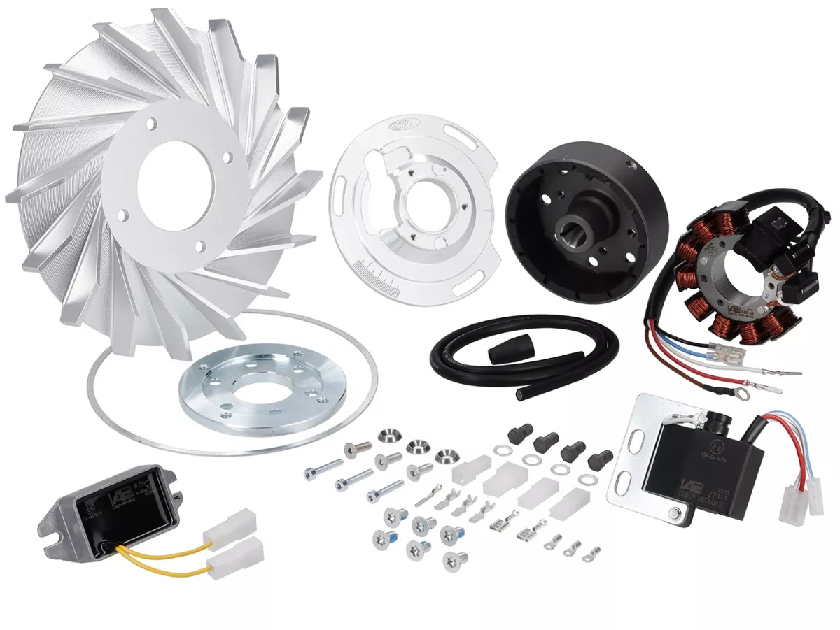 Ignition -VAPE Road- with fan ring ,12V AC- Vespa Wideframe GS150, VS1-VS5