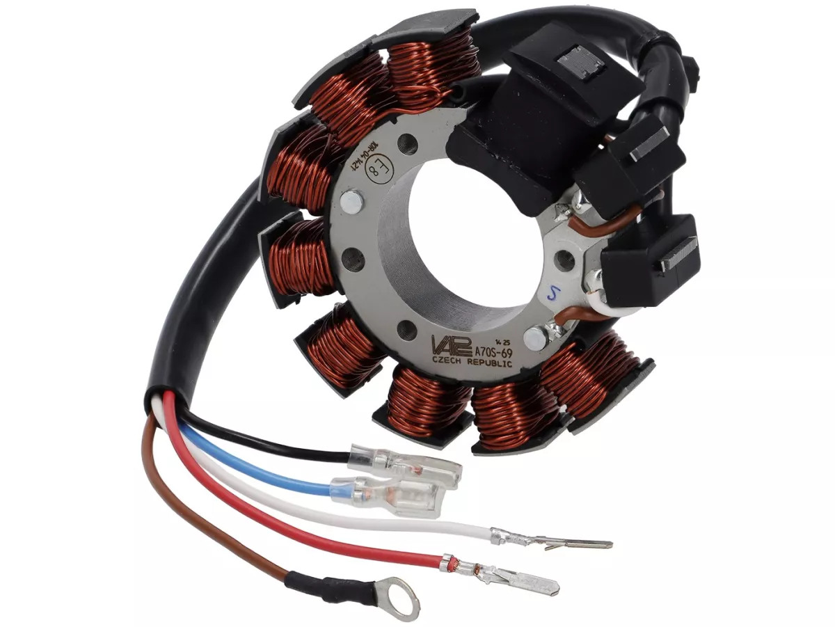 Zündung -SIP VAPE Road, 12 V AC- Vespa Wideframe V15T, V30T, V33T, VM1T, VM2T, VN1T, ACMA -V54, Ø98mm mit Lüfterkranz