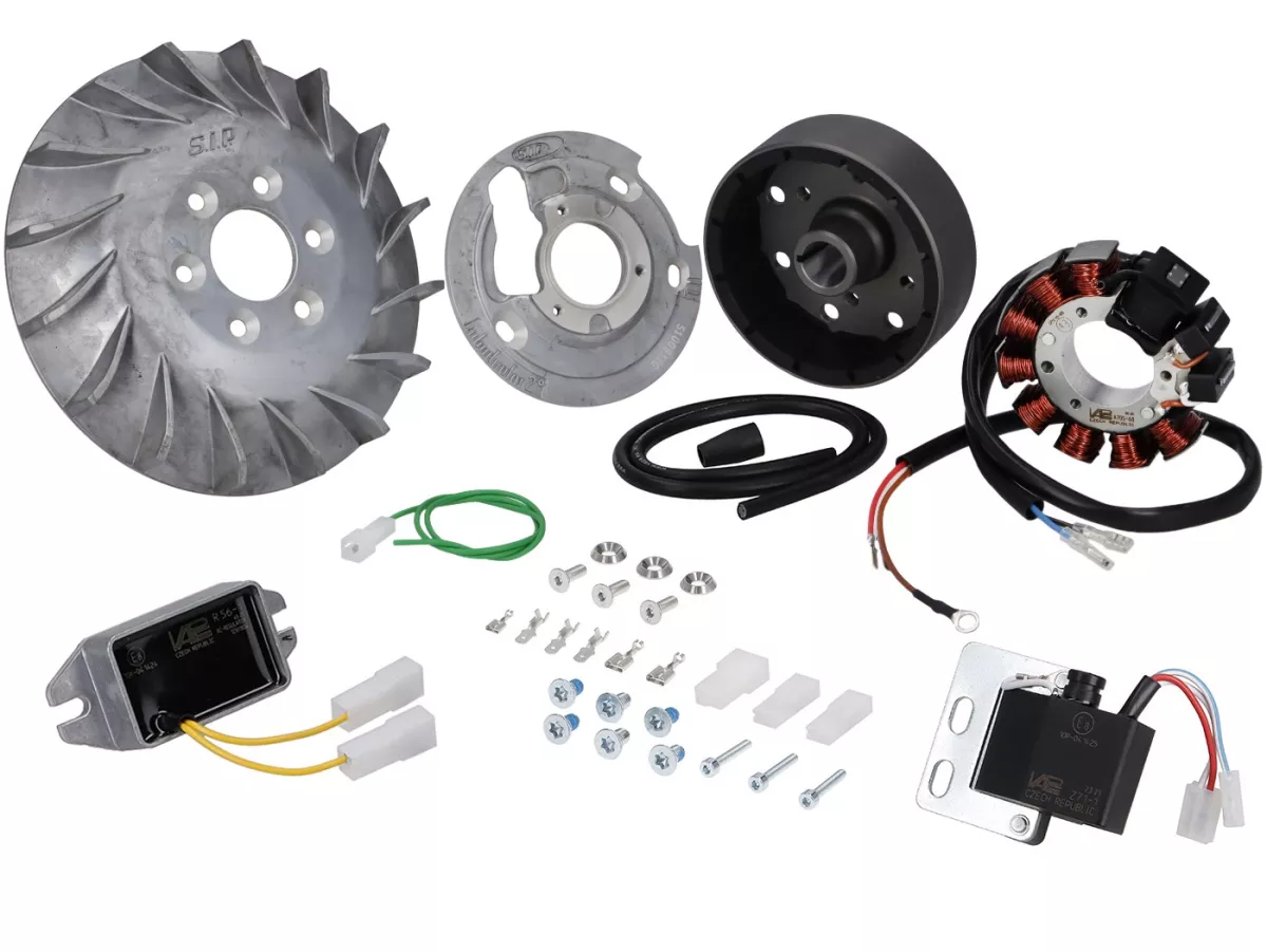 Tändning -SIP VAPE Road Classic 12V AC- Vespa Smallframe Ø20mm kon- Vespa PK XL, PK XL2, HP3, HP4 - Motovespa PK XL 75/125, FL 75/125