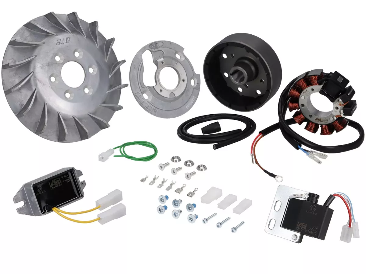 Tändning -SIP VAPE Road, AC- Vespa Smallframe Ø19mm kon- Vespa V50, 50N, V90, PV, ET3, PK S - Motovespa 50 3-växlad/4-växlad, 75/75 U2, 125 Super/SL, 125 Primavera (PR/T/PN/NV/NK), PK 75 S/PK 125 S