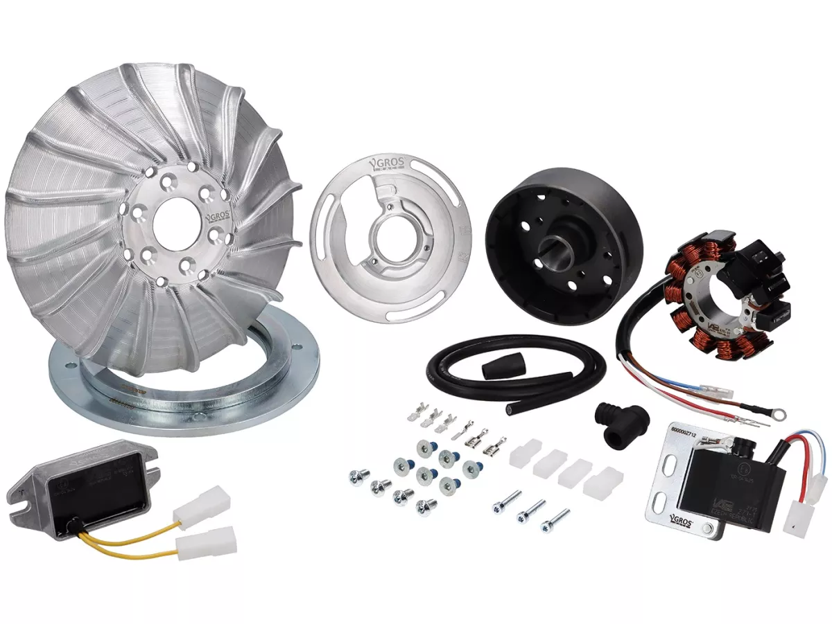 Ontsteking -VAPE Road by YGROS-12V AC- Groot frame Vespa Rally 180/200 Femsatronic VSD1T en VSE1T tot 033996
