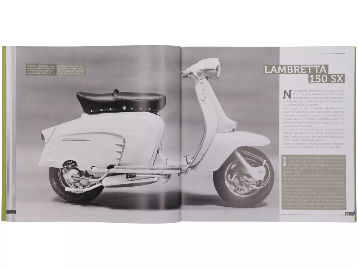 Buch -Lambretta SPECIAL - SX history, models and documentation- von Vittorio Tessera (italienisch, englisch, farbig)