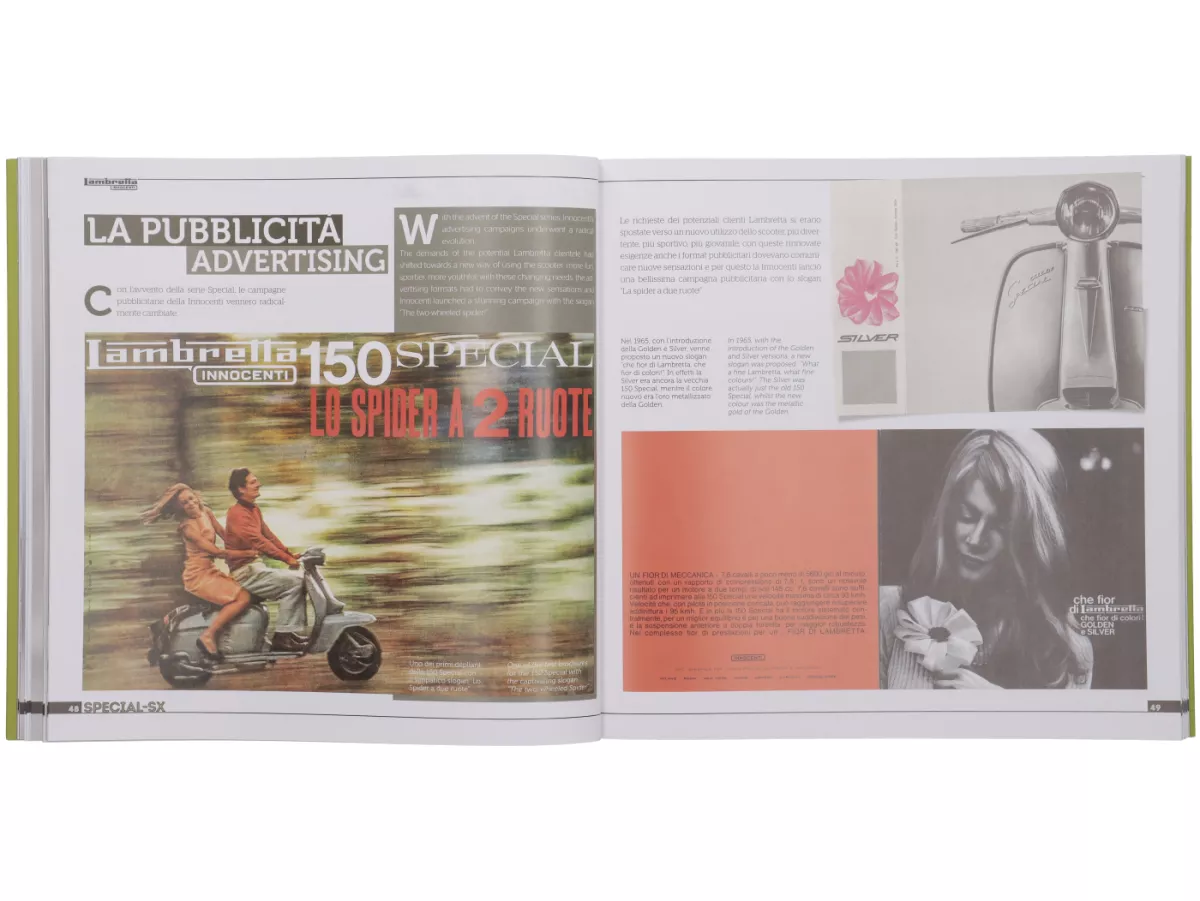 Buch -Lambretta SPECIAL - SX history, models and documentation- von Vittorio Tessera (italienisch, englisch, farbig)