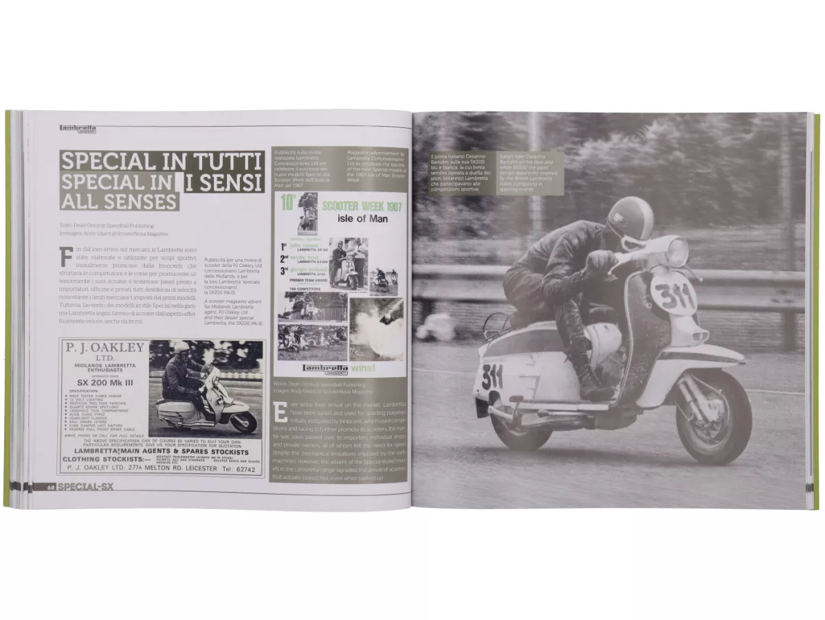 Buch -Lambretta SPECIAL - SX history, models and documentation- von Vittorio Tessera (italienisch, englisch, farbig)