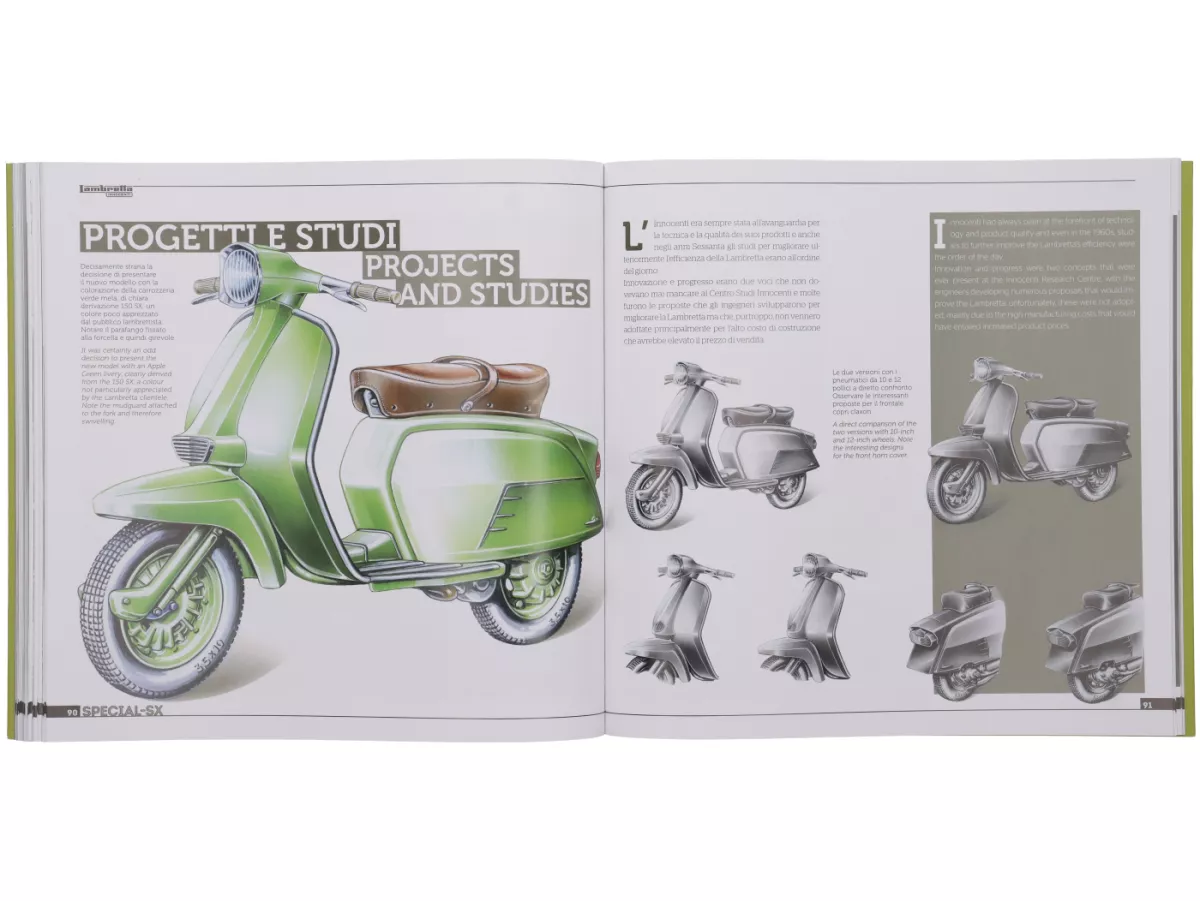Buch -Lambretta SPECIAL - SX history, models and documentation- von Vittorio Tessera (italienisch, englisch, farbig)