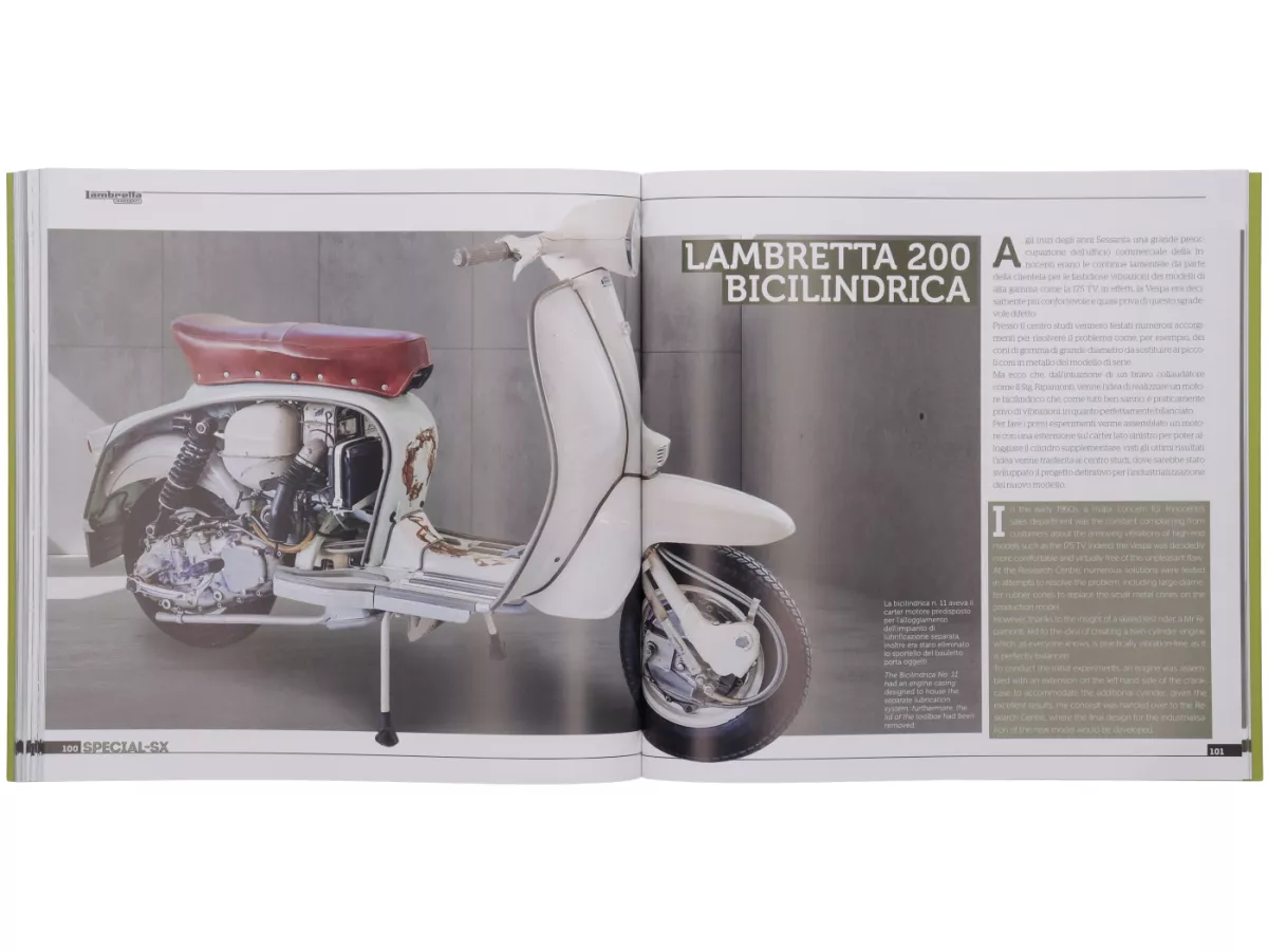 Buch -Lambretta SPECIAL - SX history, models and documentation- von Vittorio Tessera (italienisch, englisch, farbig)