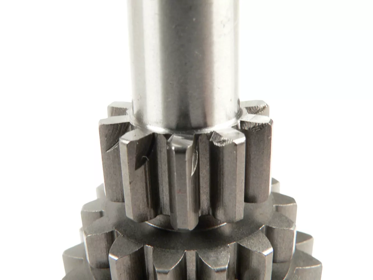 Secondary shaft -DRT Gear Flame Runner- Vespa V50, PV125, ET3, PK50, PK80, PK125 S-XL - 10-14-17-20 teeth (used with original gearbox)