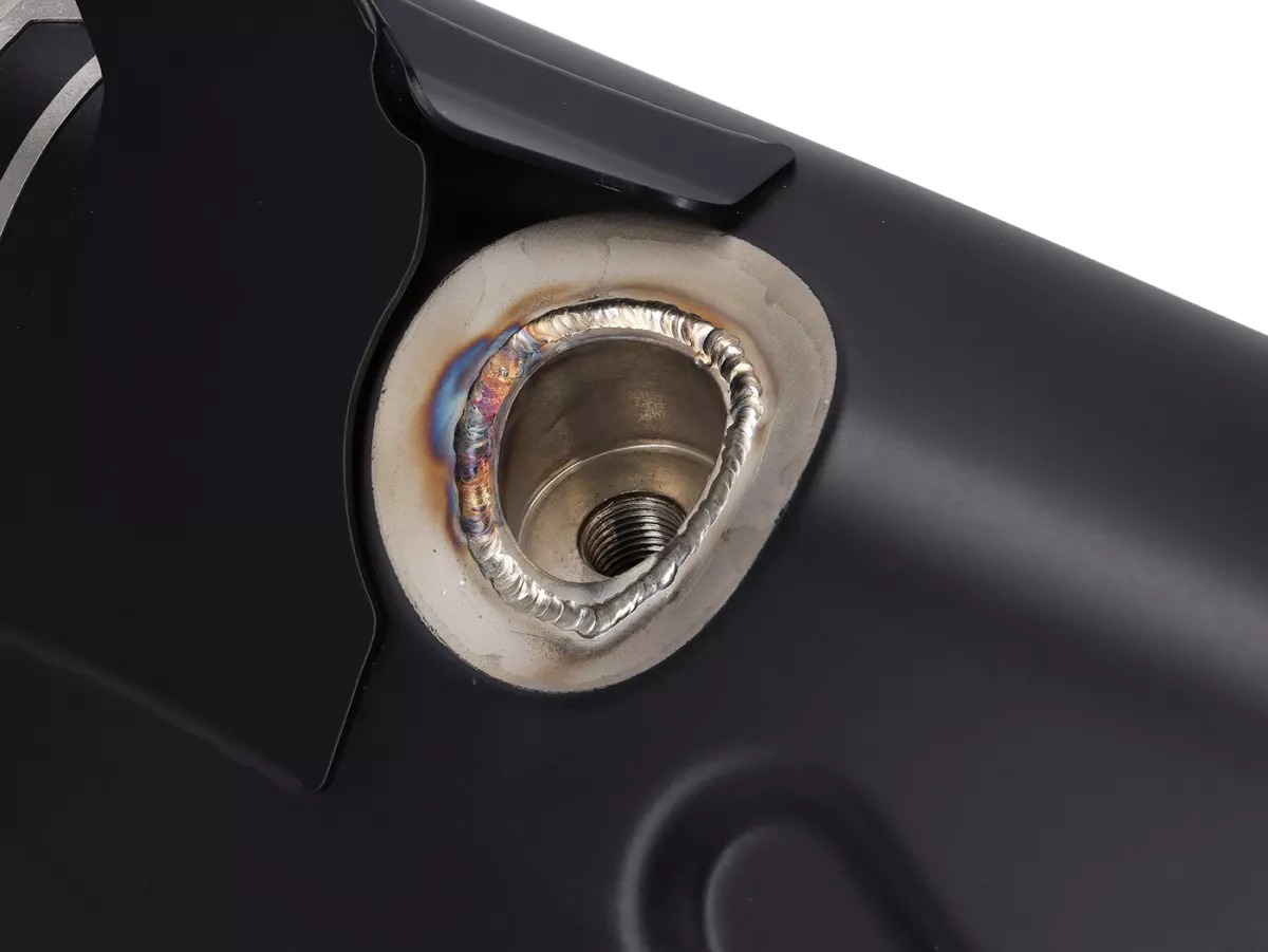 Exhaust -AKRAPOVIC Slip-On Line (SS), Euro 5+ - Vespa GTS 125 Keyless Basic, Super, Super Sport, Super Tech (ZAPMD3400) - Stainless steel black