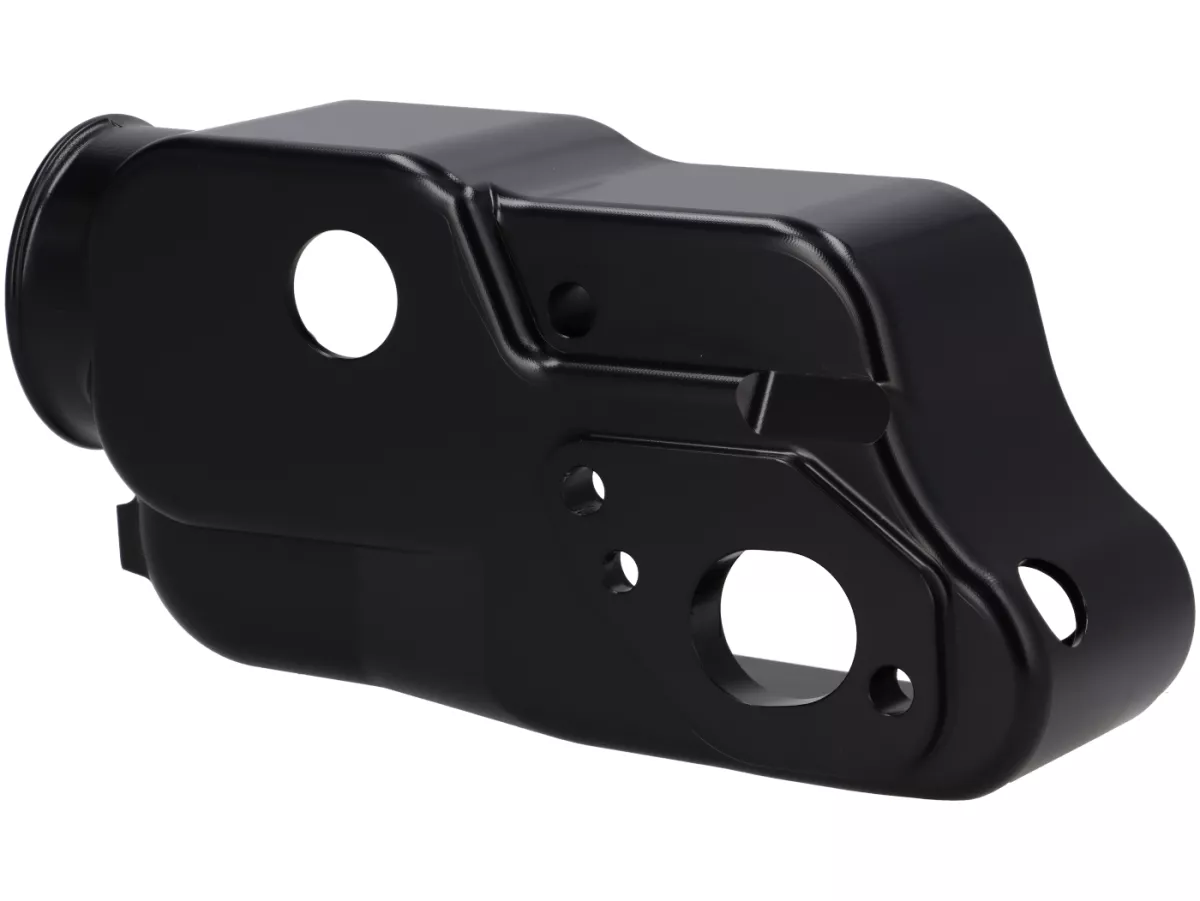 Vergaserwanne -BGM PRO Faster Flow CNC- Vespa Largeframe, Vergaser SI 20, 24, 26, 28 - schwarz eloxiert