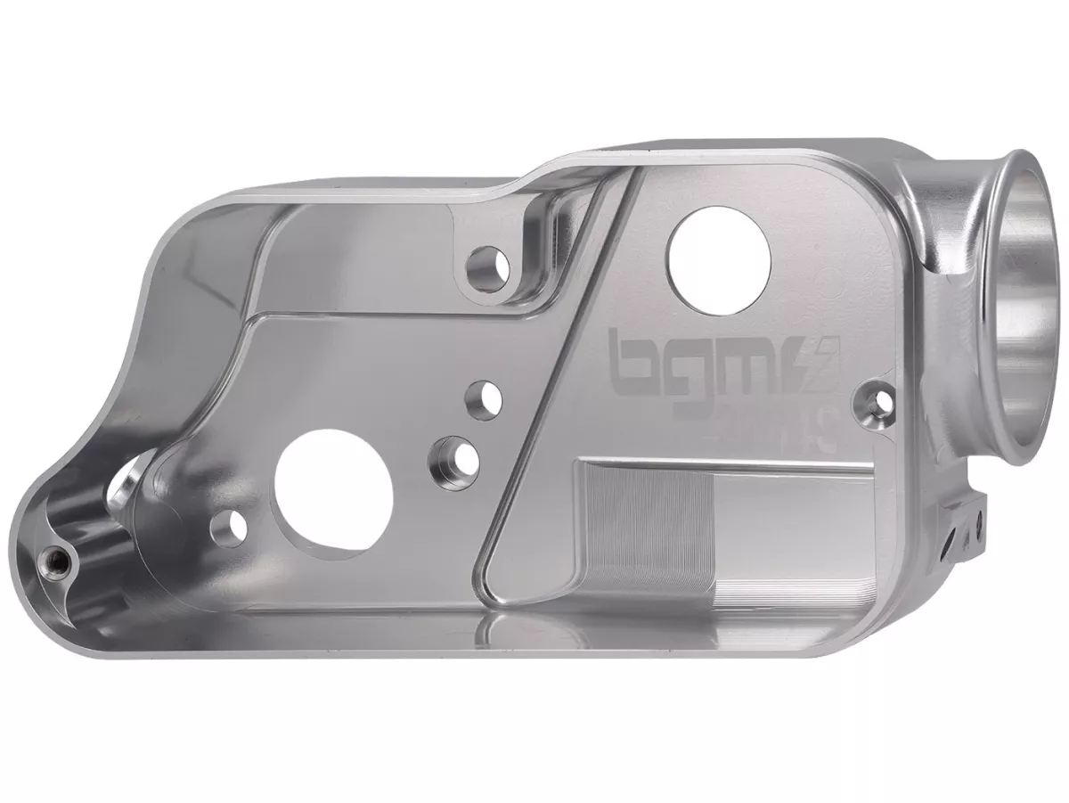 Vergaserwanne -BGM PRO Faster Flow CNC- Vespa Largeframe, Vergaser SI 20, 24, 26, 28 - aluminium eloxiert
