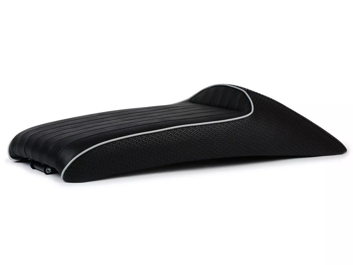 Sitzbank BGM Slope Back, schwarz (alfatex) für Royal Alloy GP 125/300/350, TG 125/300/350