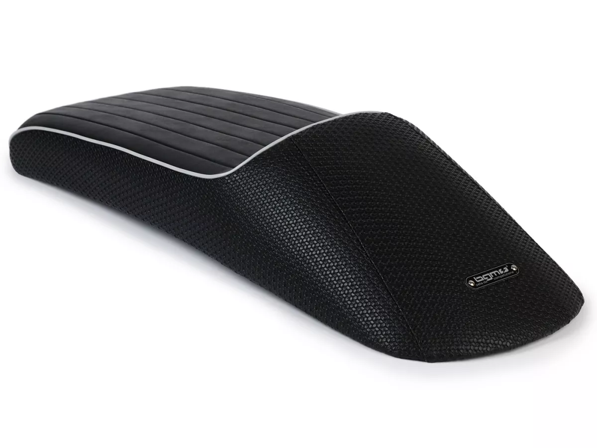 Sitzbank BGM Slope Back, schwarz (alfatex) für Royal Alloy GP 125/300/350, TG 125/300/350