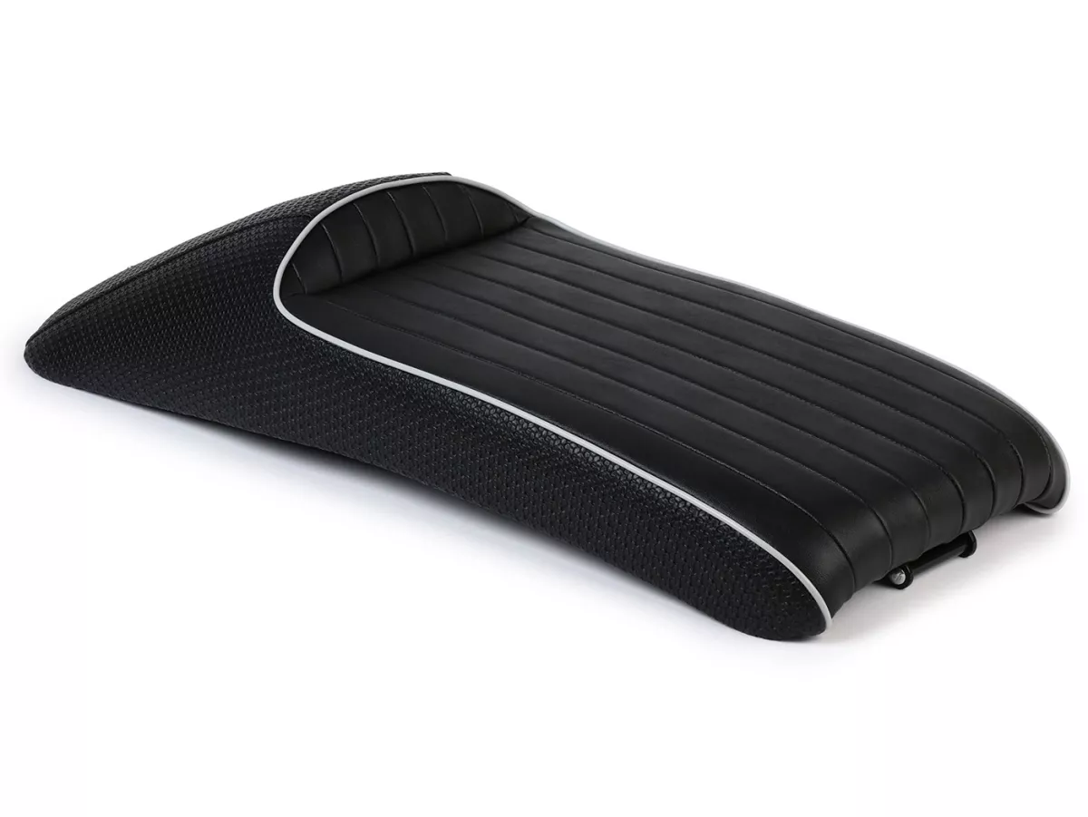 Sitzbank BGM Slope Back, schwarz (alfatex) für Royal Alloy GP 125/300/350, TG 125/300/350