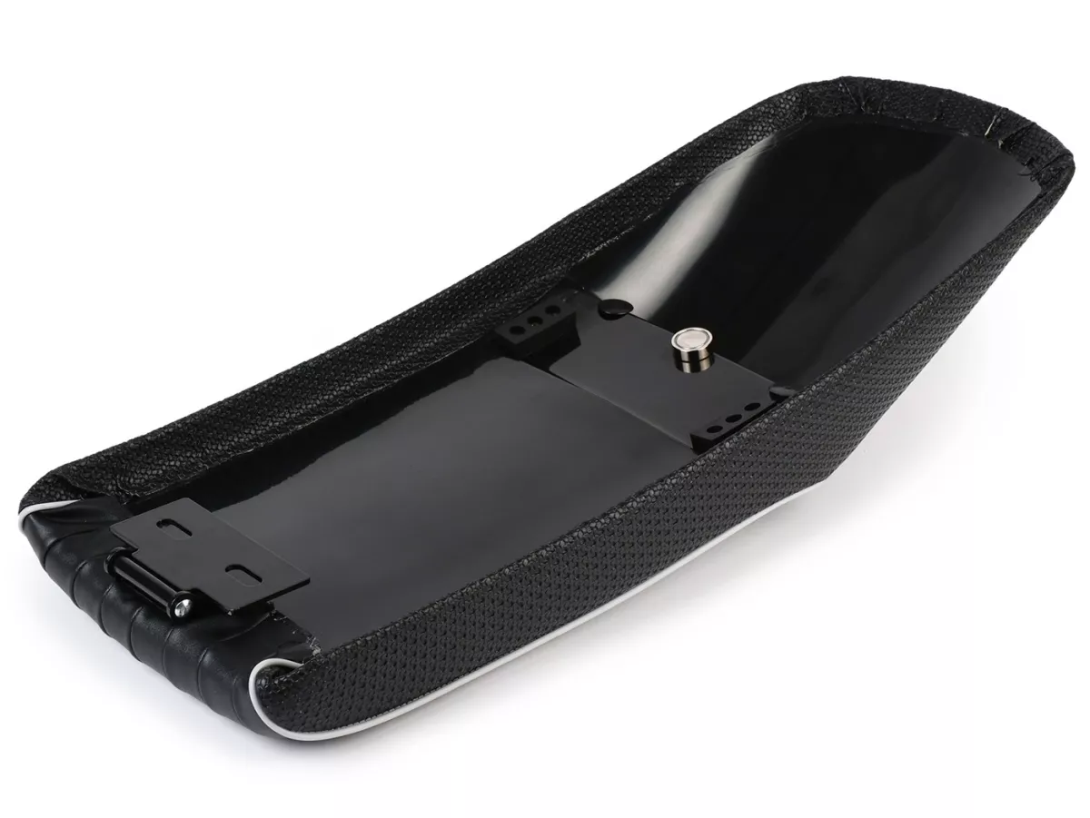 Sitzbank BGM Slope Back, schwarz (alfatex) für Royal Alloy GP 125/300/350, TG 125/300/350