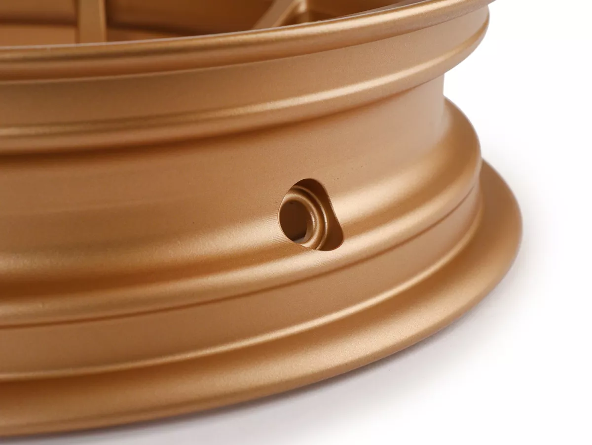 Wielset (voor+achter incl. montagesets) -BGM PRO SPORT - 3.00-13 inch - Vespa GTS, GTS Super, GTV, Sei Giorni, GT 60, GT, GT L 125-310cc - goud mat