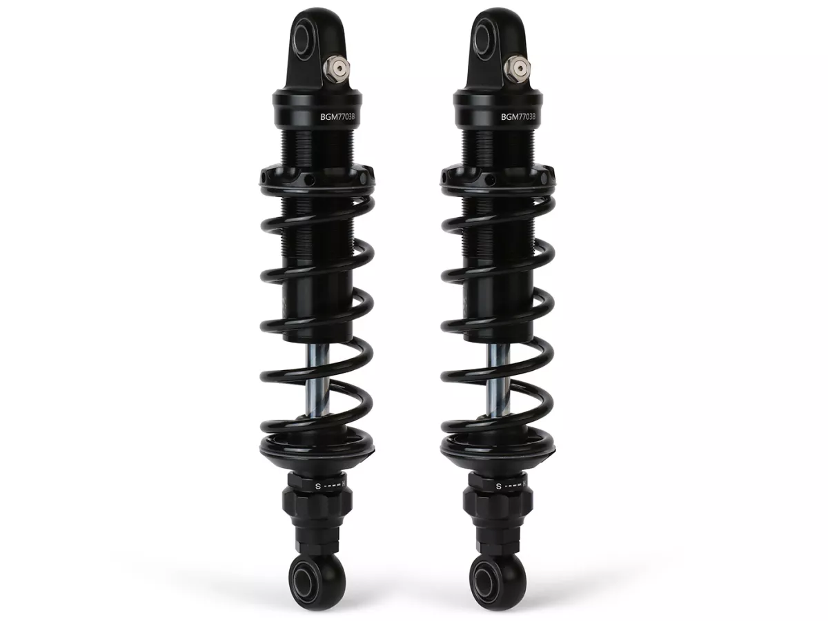 Front shock absorber set -BGM PRO F16 SPORT- Royal Alloy, GP125-350, TG125-350 - black