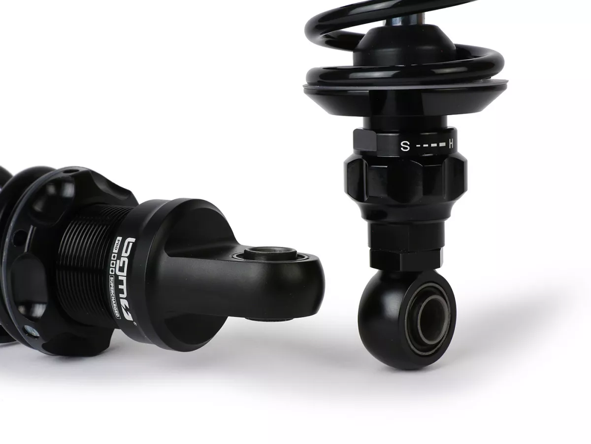 Front shock absorber set -BGM PRO F16 SPORT- Royal Alloy, GP125-350, TG125-350 - black