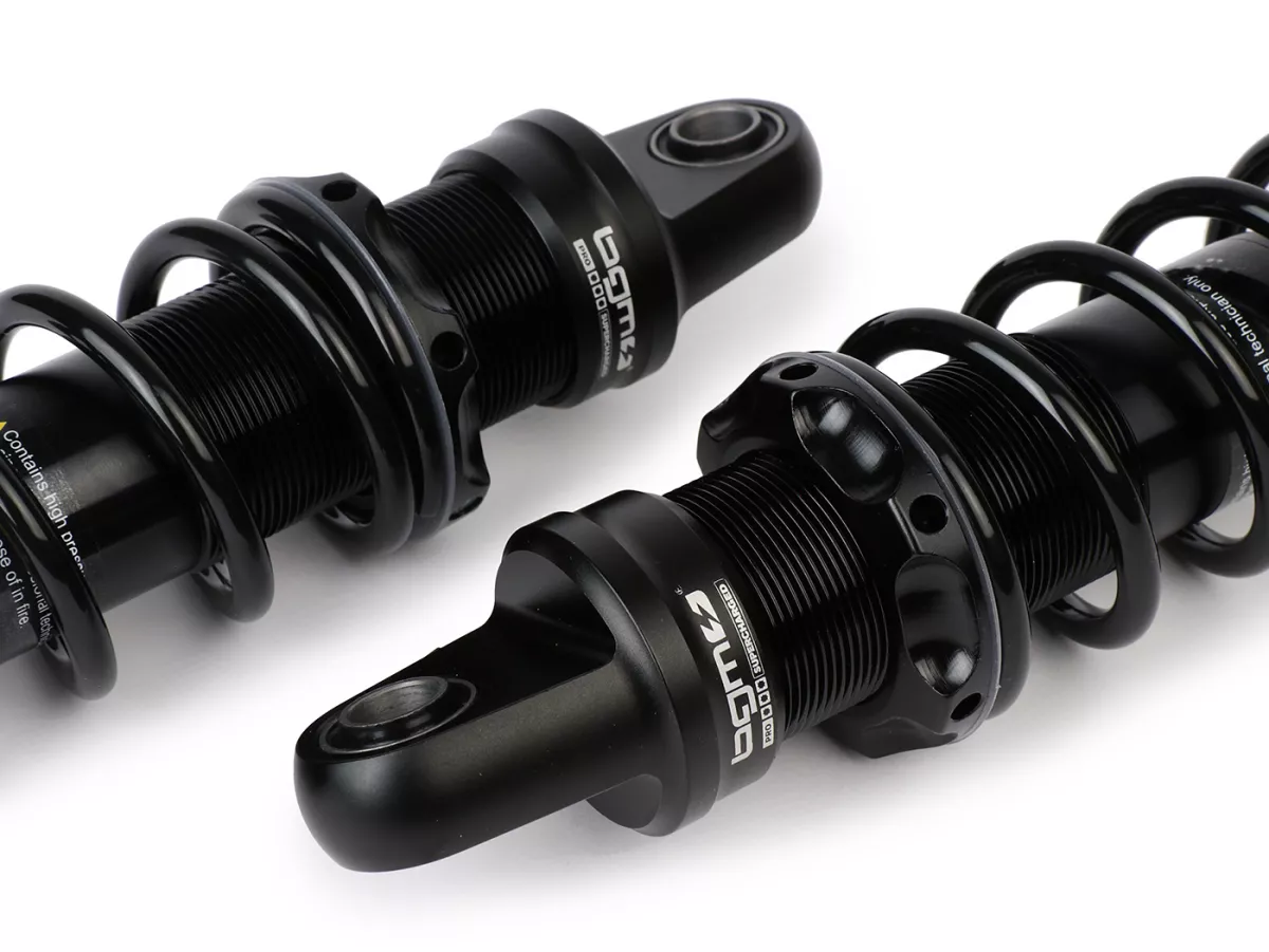 Front shock absorber set -BGM PRO F16 SPORT- Royal Alloy, GP125-350, TG125-350 - black