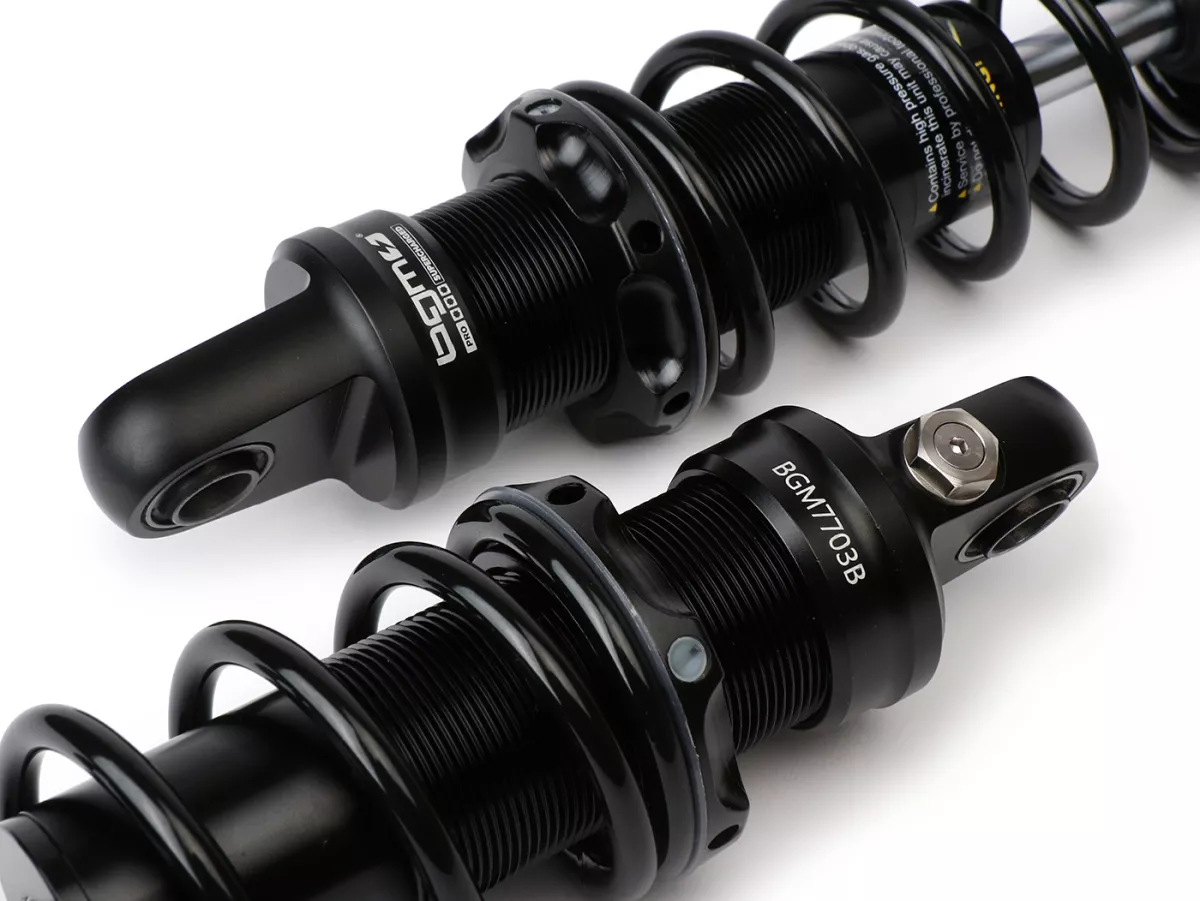 Front shock absorber set -BGM PRO F16 SPORT- Royal Alloy, GP125-350, TG125-350 - black
