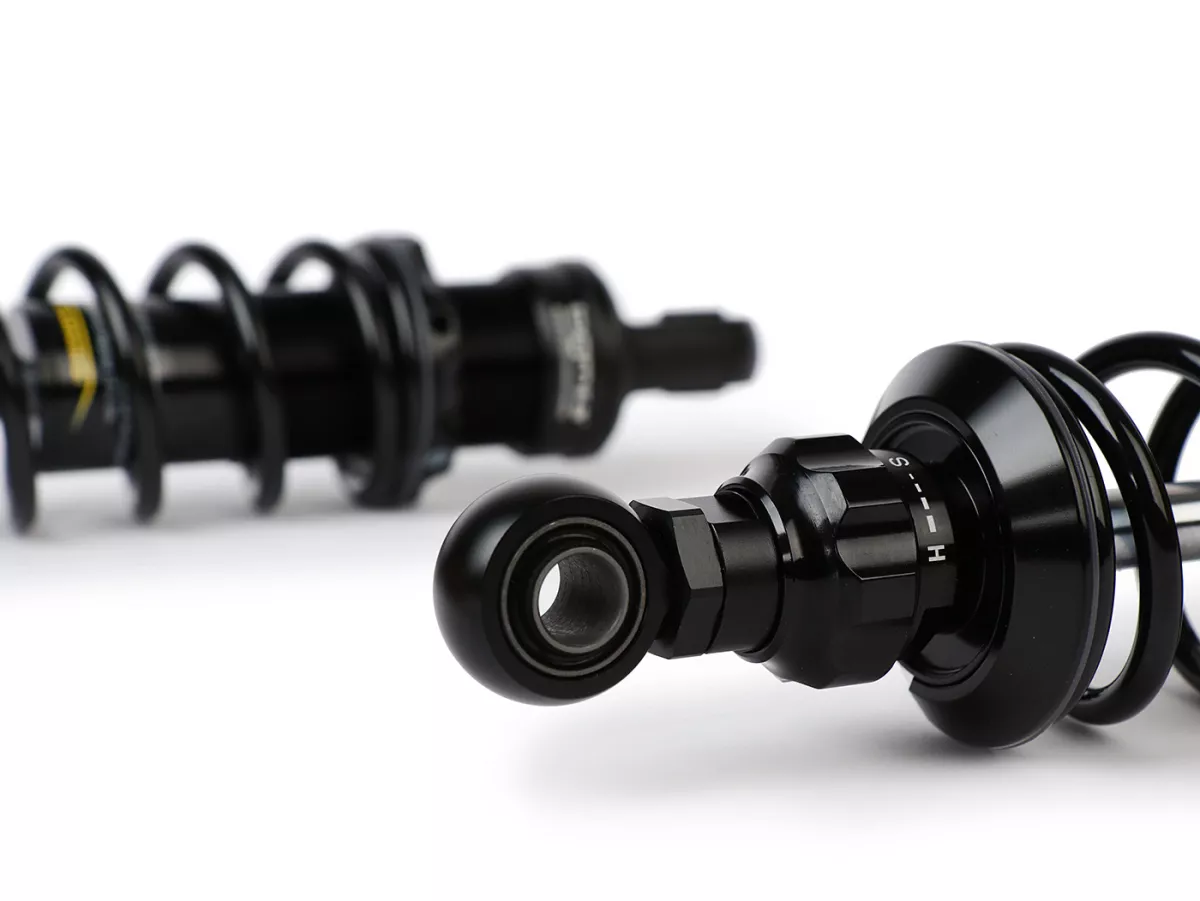 Front shock absorber set -BGM PRO F16 SPORT- Royal Alloy, GP125-350, TG125-350 - black