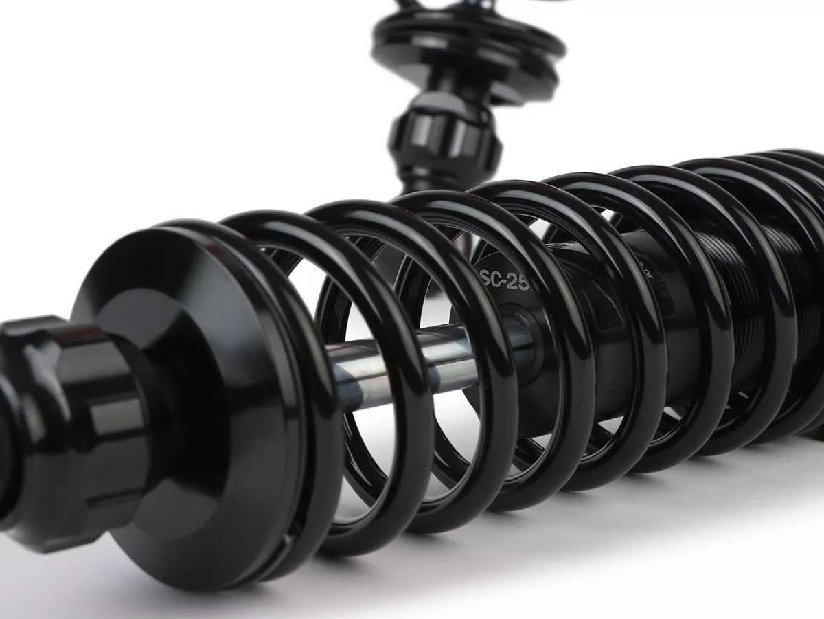 Rear shock absorber set -BGM PRO F16 SPORT- Royal Alloy, GP125-350, TG125-350 - black