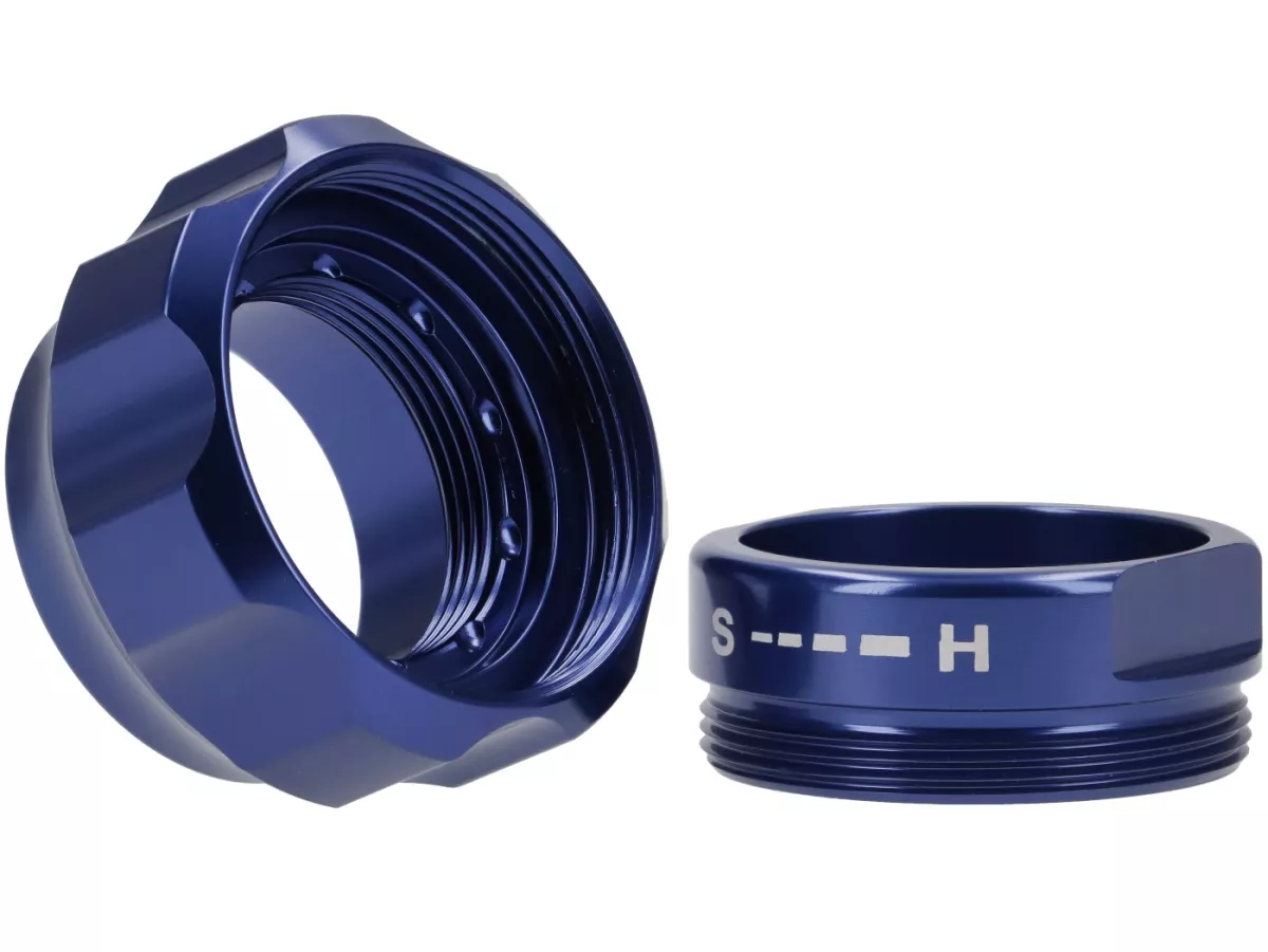 Roda penyetel redaman rebound lunak/keras -BGM PRO- series untuk peredam kejut BGM PRO R12, BGM PRO SC/R12, BGM PRO SC/F16 series - biru